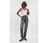 Boohoo Tall Basic High Waist Slim Leg Jean In Mid Grey mid grey 8/36L