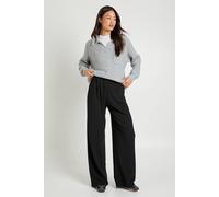 Boohoo Tall Basics Wide Leg Trousers In Black black 8