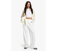 Boohoo Tall Clean Waistband Tailored Trouser In Ivory ivory 16