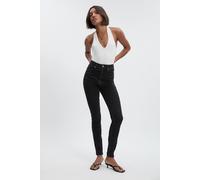 Boohoo Tall Comfort Stretch High Waist Skinny Jean In Washed Black washed black 8/34L