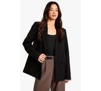 Boohoo Tall Essential Relaxed Blazer In Black black 18