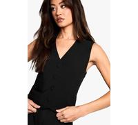 Boohoo Tall Essential Waistcoat In Black black 14