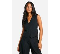 Boohoo Tall Tailored Waistcoat In Black black 10