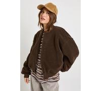 Boohoo Teddy Bomber Jacket In Chocolate chocolate 16