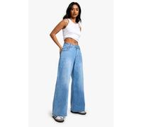 Boohoo The Petite Low Waist Boyfriend Jean In Light Wash light wash 6/28L
