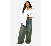 Boohoo The Petite Straight Leg Jean In Vintage Blue vintage blue 14