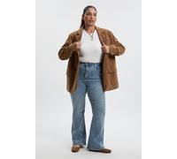 Boohoo The Plus Flare Jean In Vintage Wash vintage wash 26/30L