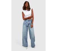 Boohoo The Wide Leg Jeans In Acid Wash Light Blue acid wash light blue 12