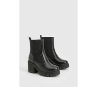 Boohoo Wide Fit Elastic Panel Chelsea Boots In Black black 6