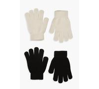 boohoo Women's 2 Pack Magic Gloves in Cream