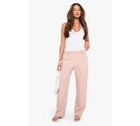 boohoo Women's Barrel Leg Trouser in Pink | Size: 12