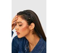 boohoo Women's Black Zig Zag Resin Headband