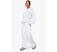 boohoo Women's Bridal 'bridesmaid' Embroidered Straight Leg Jogger Pants in White | Size: Large