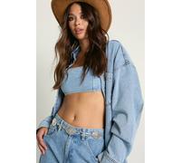 boohoo Women's Cowgirl Western Chain Belt in Silver