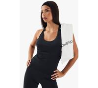 boohoo Women's Dsgn Studio Loose Fit Padded Racer Vest in Black | Size: 2XL