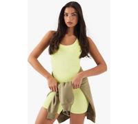 boohoo Women's Dsgn Studio Loose Fit Padded Racer Vest in Lime | Size: Small