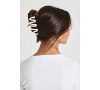 boohoo Women's Marble Zig Zag Claw Clip in Gold