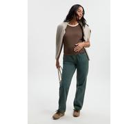 boohoo Women's Maternity Over The Bump Mom Jeans in Vintage Wash | Size: 16