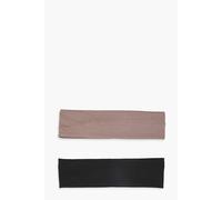 boohoo Women's Pack Of 2 Wide Jersey Headbands