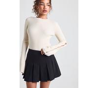 boohoo Women's Pearl Cuff Detail Knitted Jumper in Cream | Size: Medium