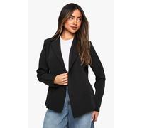 boohoo Women's Pocket Detail Structured Blazer in Black | Size: 10
