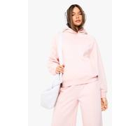 boohoo Women's Raglan Seam Oversized Hoodie in Light Pink | Size: Medium