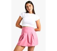 boohoo Women's Tall Bengaline Pleated Tennis Skort in Baby Pink | Size: 10