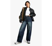 Boohoo The Tall Boyfriend Jean In Dark Indigo dark indigo 8