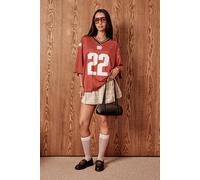 boohoo Women's Tonal Check Pleated Micro Mini Skirt in Stone | Size: 12