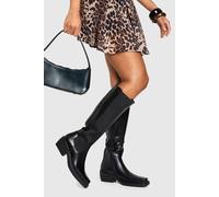 boohoo Women's Western Chelsea Boot in Black | Size: 3