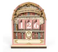 Book Accessories, Book Gifts for Book Lovers, Books Read This Year Counter, Reading Progress Tracker for Home Library Display, Wooden Book Lover Gifts for Readers and Writers