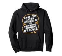 Book Author Writer, But In My Head I'm Writing My Novel Pullover Hoodie