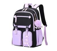 Book Bag For Kids, Small Backpack Kids, Adorable Cartoon Mini Kids Backpack Lightweight Canvas Toddler Bag Perfect for Daily Casual Use