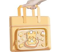 Book Bag Tote - Animal Pencil Organizer,Portable Zippered Waterproof Tote for Book Document Notebook Stationery Daycare Travel Vacation Girls School Picnic Teenagers