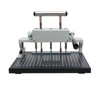 Book Binder Machine, Three-Hole Three-Needle Binding Machine for Manual of Archives Vouchers Financial Accounting and Personnel Contracts,for Photo Documents, Reports(Punching diameter4mm)