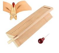 Book Binding Hole Punch Wooden Piercing Tool with Awl
