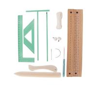 Book Binding Kit, 8.5 Inch Portable Hand Binding Binder for Students Adults with AWL, Curved Manual for Notebooks, Albums and File Rejection, Leather and Canvas,