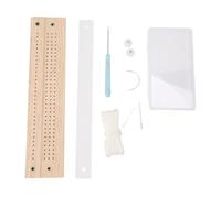 Book Binding Kit Cradle Tools Punch Guide Set Complete Bookbinding Supplies for Beginners and Experienced Bookbinders for Junk Journals Planner Scrapbooking Pages Oak Wood