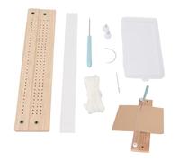 Book Binding Kit, Journals Bookbinding Punch Guide Set DIY Book Making Cradle Tool with 15m Wax Rope for Scrapbooking DIY Craft Notebook