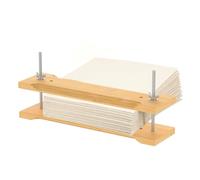 Book Binding Kits,30x8x12.5cm Bamboo Narrow Book Press Tools for Spine Shaping and Bookbinding for DIY Paper Craft Leather Work