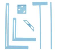 Book Binding Kits, Bookbinding Kit, with 6 Pcs Tools, Wooden Ruler Set, Stencils, Cutter Guide, Complete Starter Supplies for Making Notebook, Journal, Calendar, Scrapbooking, Junk Journal by Hand