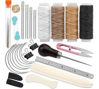 Book Binding Kits Origami Kit with Waxed Thread and Hand Sewing Needles Paper Folding Tools DIY Leather Craft Accessories Set