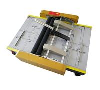 Book Binding Machine, A3 Paper Folding Stapler with 4 Nail Positions, Removable Paper Stop for Schools, Print Shops & Office Use