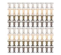 Book Binding Screw High Hardness Smooth Surfaces Metal Chicago Screws for DIY Faux Leather Craft 80 Pcs 9.5x8mm