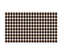 Book Binding Screw Kit, Brass Chicago Screws for Leathercraft, 200 - Piece Assorted 9x6.5mm Round Head Rivet Set with Uniform Electroplating, for DIY Journals, Notebooks and (Bronze)