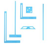 Book Binding Spacers 5 Pcs Bookbinding Easy Scrapbooking Tool for Starter Complete Great Stencils and Cutter Guide Kit Can Be Made Into Notebook Calender Junk Journal Handbook Corner Miter Spine Blue