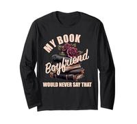 Book Boyfriend Bookish Merch Dark Romance Spicy Morally Grey Long Sleeve T-Shirt