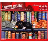 Book Buddies - 500 Pieces Deluxe Jigsaw Puzzle for Adults 16 +