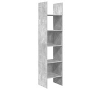 vidaXL Book Cabinet Concrete Grey Engineered Wood Bookcase Standing Storage