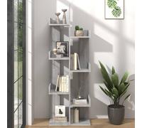 Book Cabinet 48x25.5x140 cm Grey Sonoma Engineered Wood Berkfield Home Grey One Size